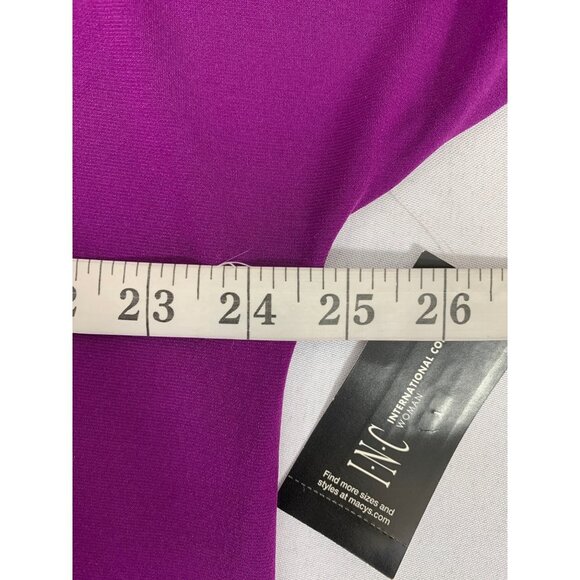 INC International Concept Women's Purple Paradise Blouse - Picture 4 of 5